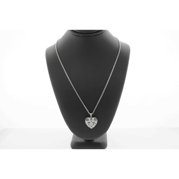 Estate Sale Diamond Pendant Necklace 0.40 TCW VS2 G Diamonds 14k White Gold